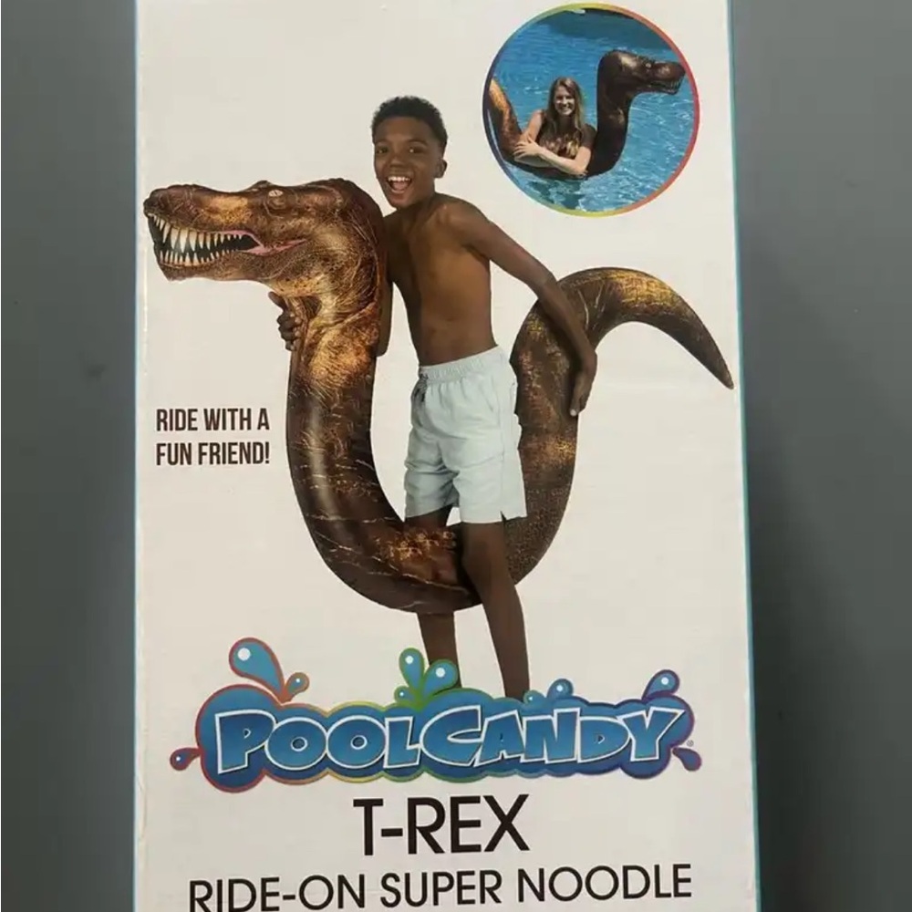 T-Rex Ride-On Super Noodle - Brown